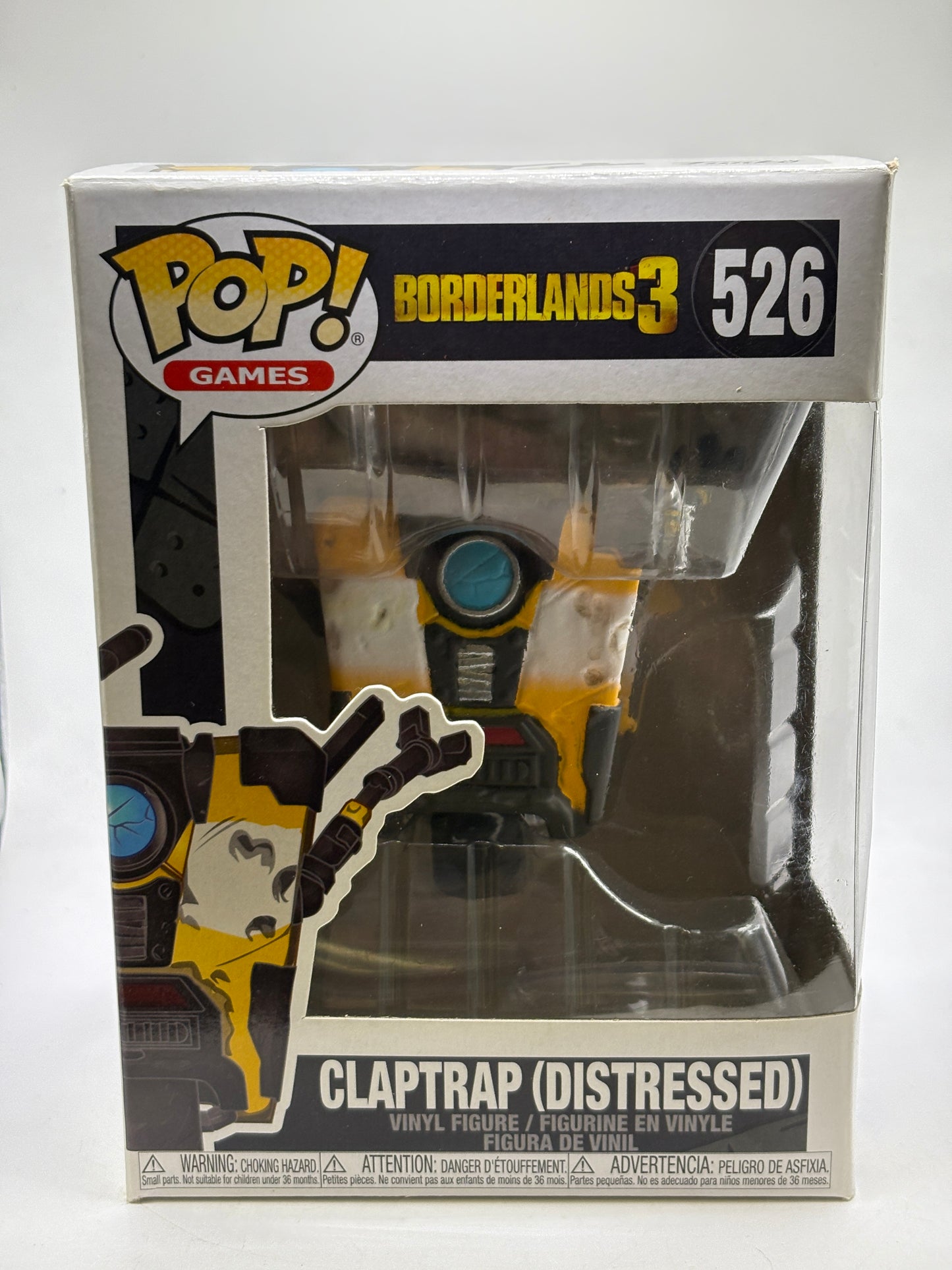 Funko POP! Games Borderlands 3 #526 Claptrap (Distressed) Vinyl Figure