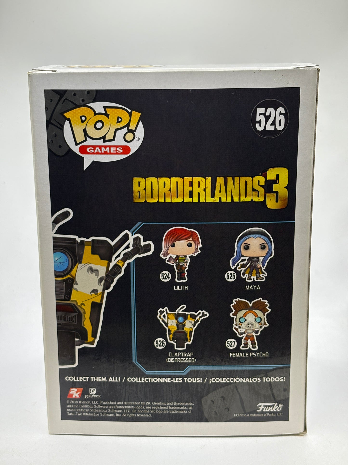 Funko POP! Games Borderlands 3 #526 Claptrap (Distressed) Vinyl Figure