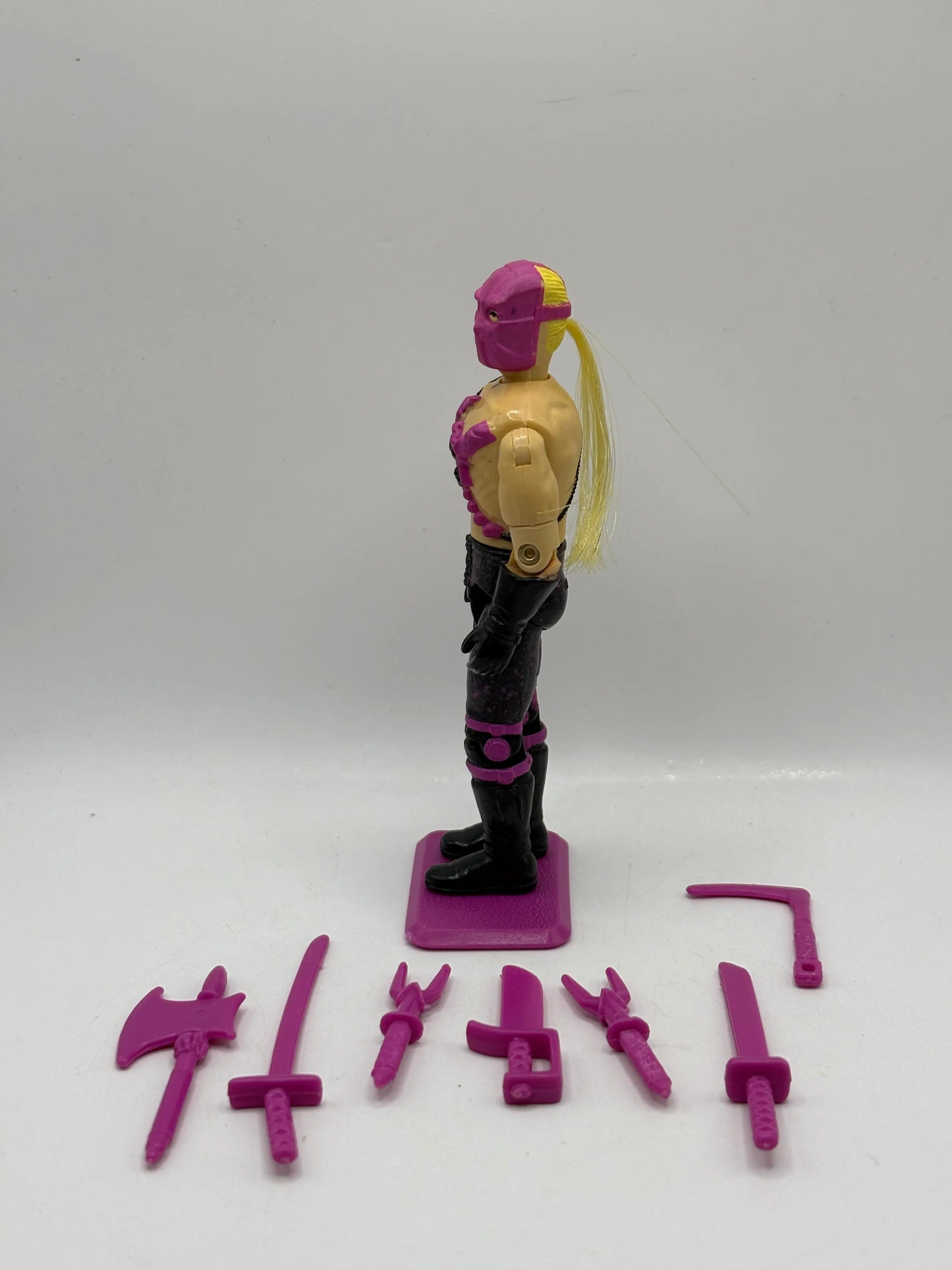 GI Joe Ninja Force Pink Banzai Vintage Loose Action Figure Hasbro 1993 FRENLY BRICKS - Open 7 Days
