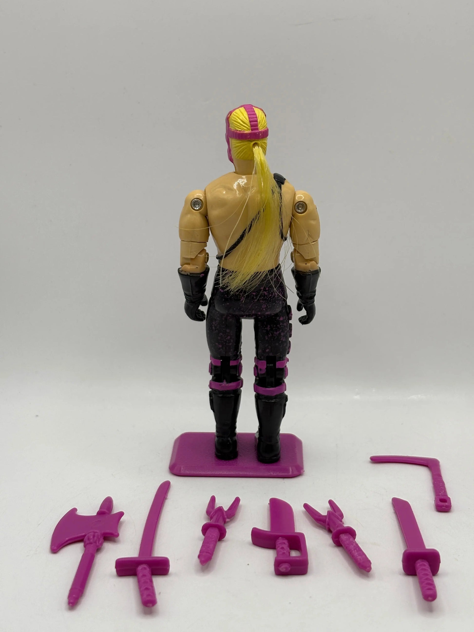 GI Joe Ninja Force Pink Banzai Vintage Loose Action Figure Hasbro 1993 FRENLY BRICKS - Open 7 Days