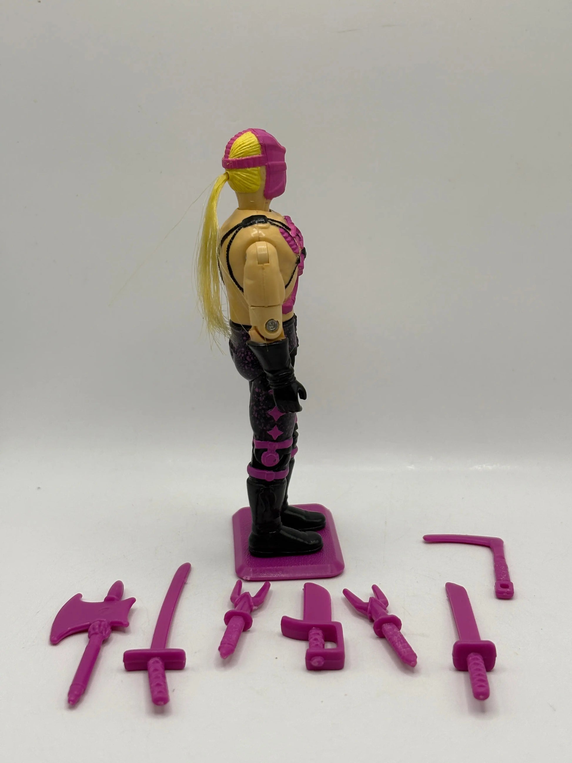 GI Joe Ninja Force Pink Banzai Vintage Loose Action Figure Hasbro 1993 FRENLY BRICKS - Open 7 Days