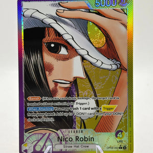 One Piece TCG OP09 - Nico Robin OP09-062 Leader Alternate Art NM FRENLY BRICKS - Open 7 Days