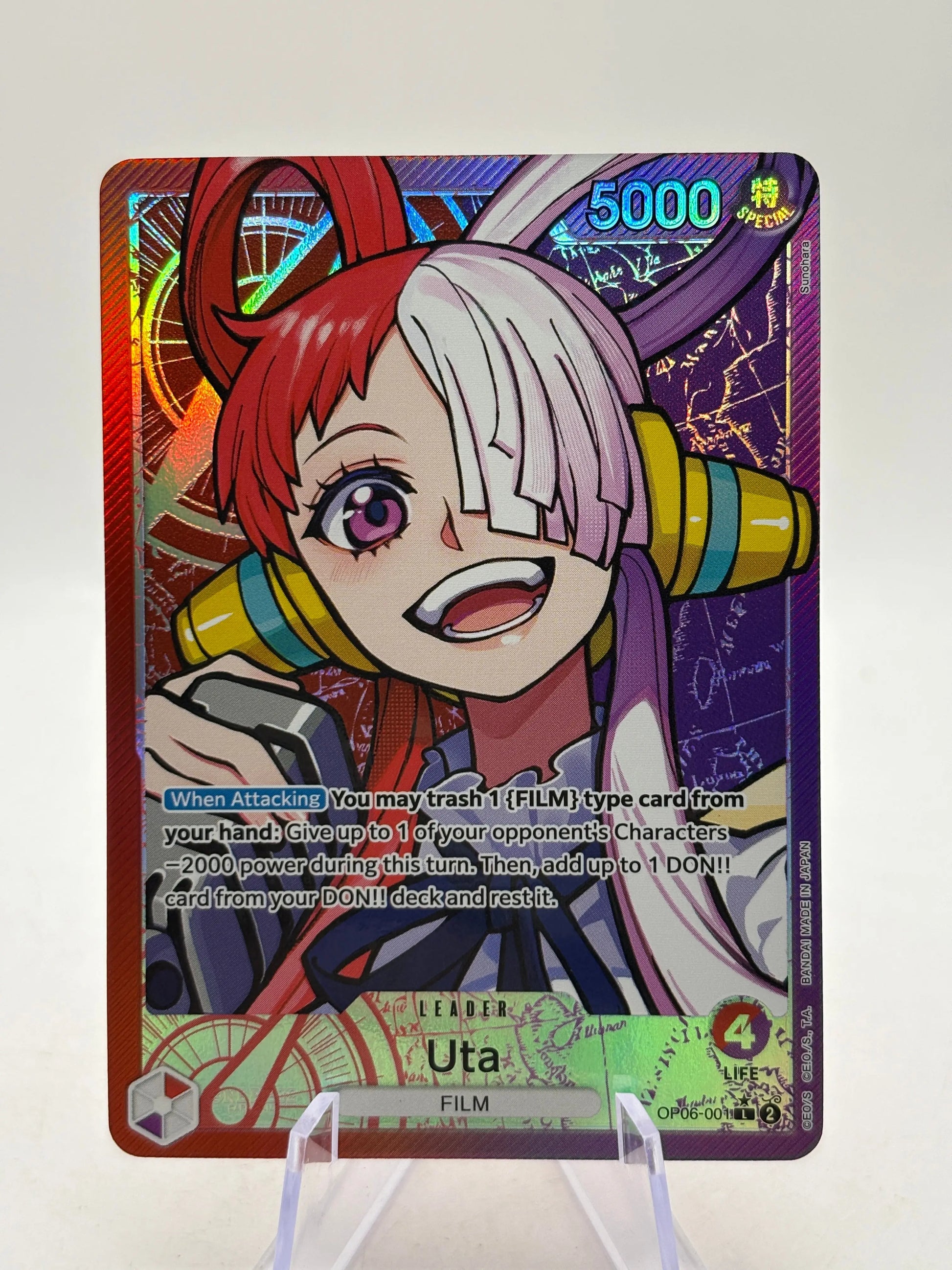 One Piece TCG OP06 - Uta OP06-001 Leader Alternate Art Nm FRENLY BRICKS - Open 7 Days