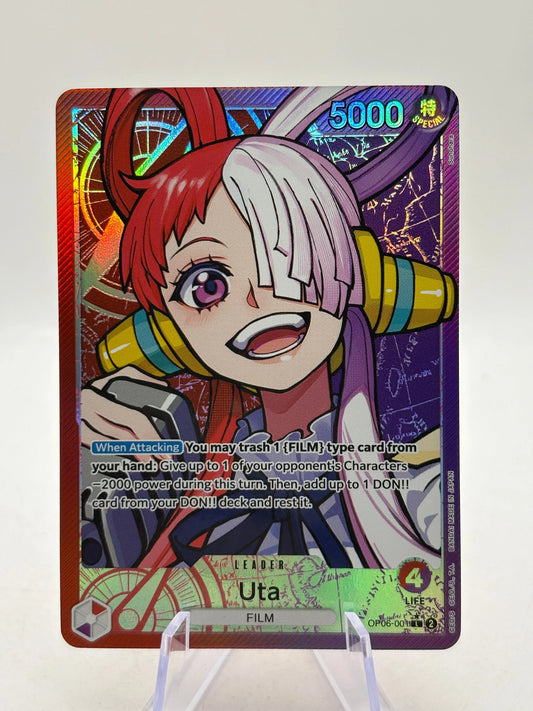 One Piece TCG OP06 - Uta OP06-001 Leader Alternate Art Nm FRENLY BRICKS - Open 7 Days
