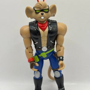 Vintage Biker Mice From Mars - Throttle Action Figure 1993 Galoob FRENLY BRICKS - Open 7 Days