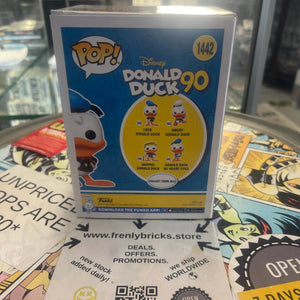 Funko POP! Disney Donald Duck 90 #1442 1938 Donald Duck FRENLY BRICKS - Open 7 Days