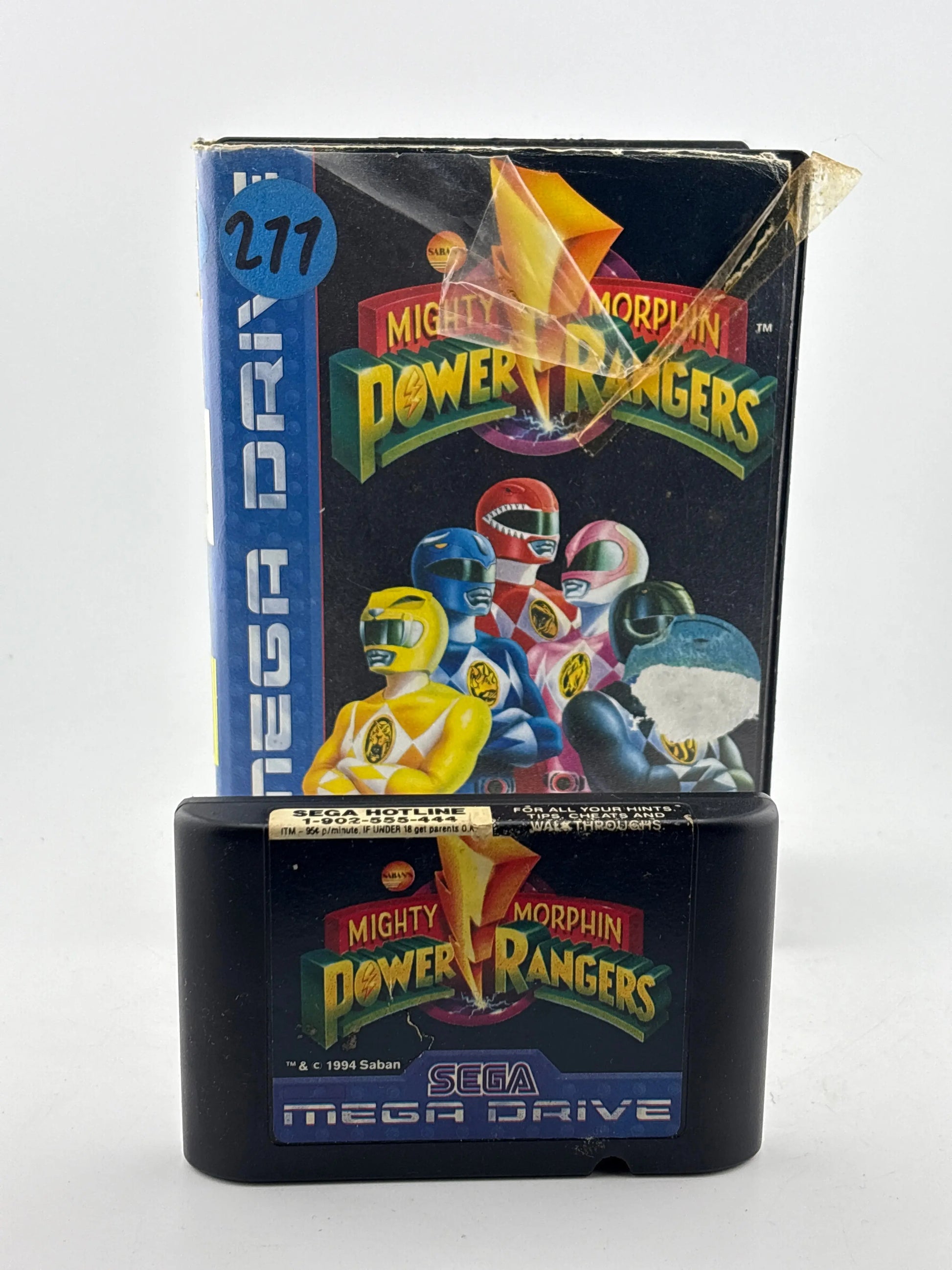 Sega Mega Drive Mighty Morphin Power Rangers Game FRENLY BRICKS - Open 7 Days