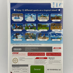 Nintendo Wii - Wii Sports Resort 2009 Video Game with Manual FRENLY BRICKS - Open 7 Days
