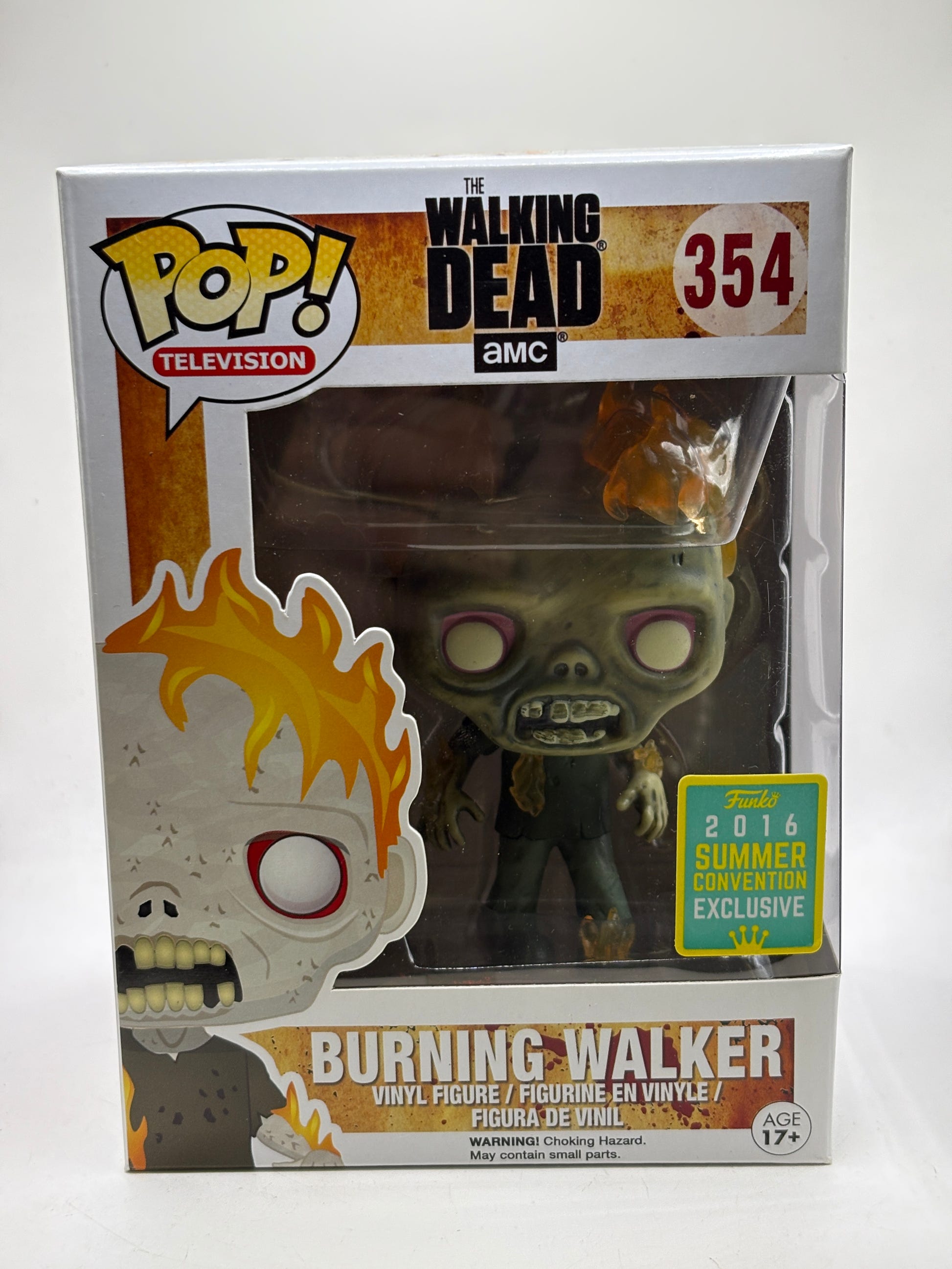 Funko POP! Television The Walking Dead #354 Burning Walker 2016 Summer image 1