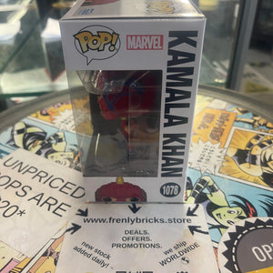 Funko POP Marvel Ms Marvel #1078 Kamala Khan FRENLY BRICKS - Open 7 Days