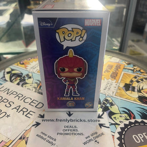 Funko POP Marvel Ms Marvel #1078 Kamala Khan FRENLY BRICKS - Open 7 Days