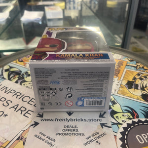 Funko POP Marvel Ms Marvel #1078 Kamala Khan FRENLY BRICKS - Open 7 Days