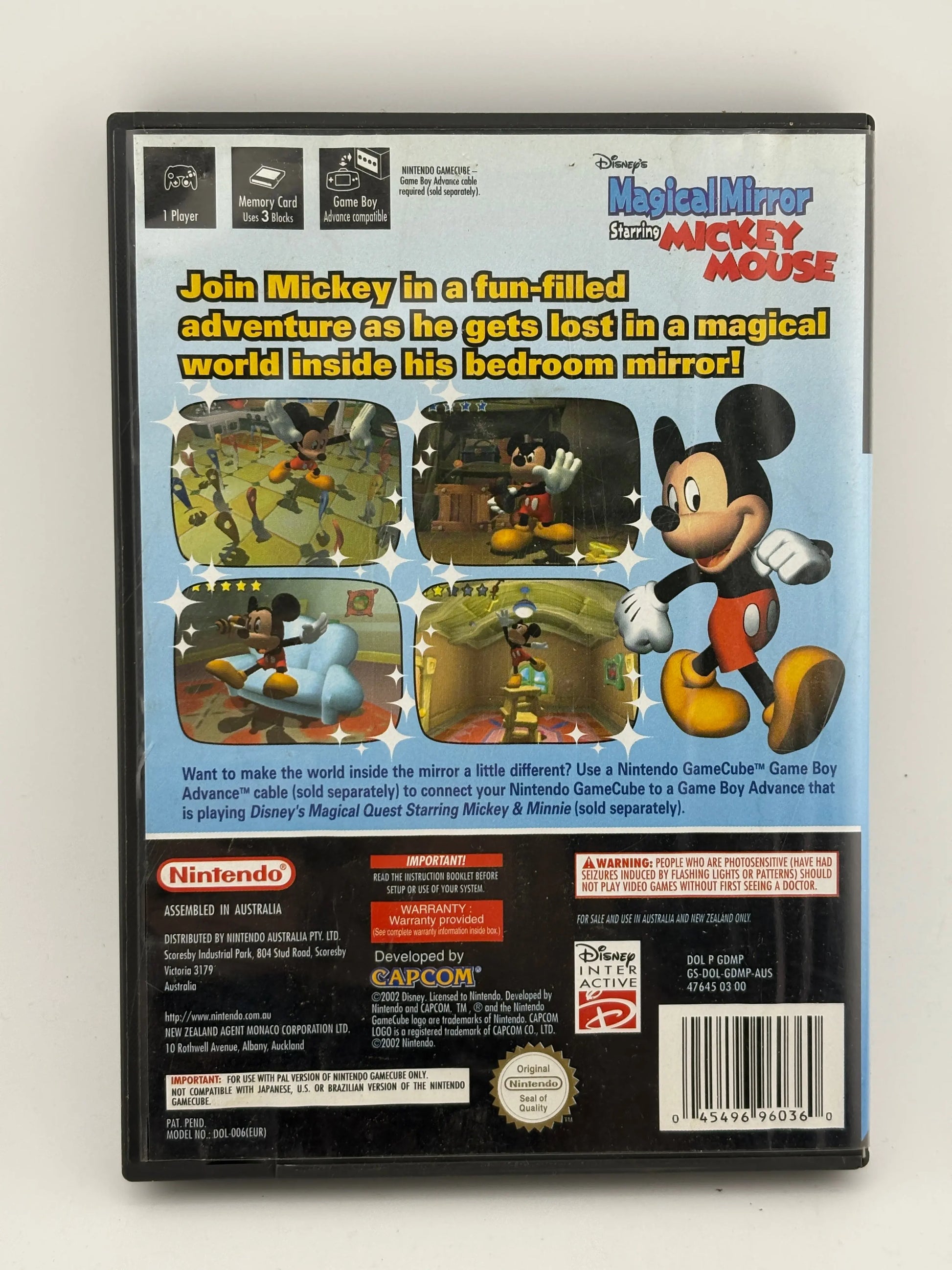 Nintendo GameCube - Disney Magical Mirror Mickey Mouse Video Game with Manual FRENLY BRICKS - Open 7 Days