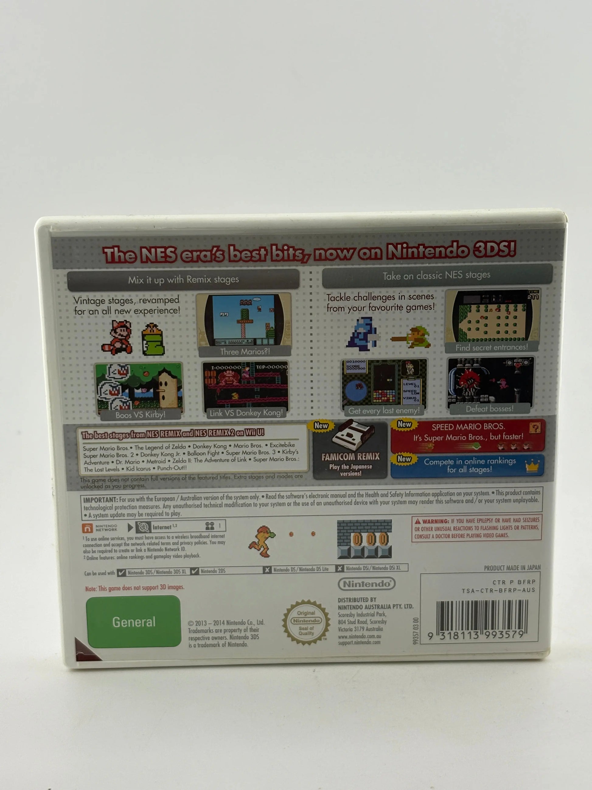 Nintendo 3DS Video Game - Ultimate NES Remix Complete FRENLY BRICKS - Open 7 Days