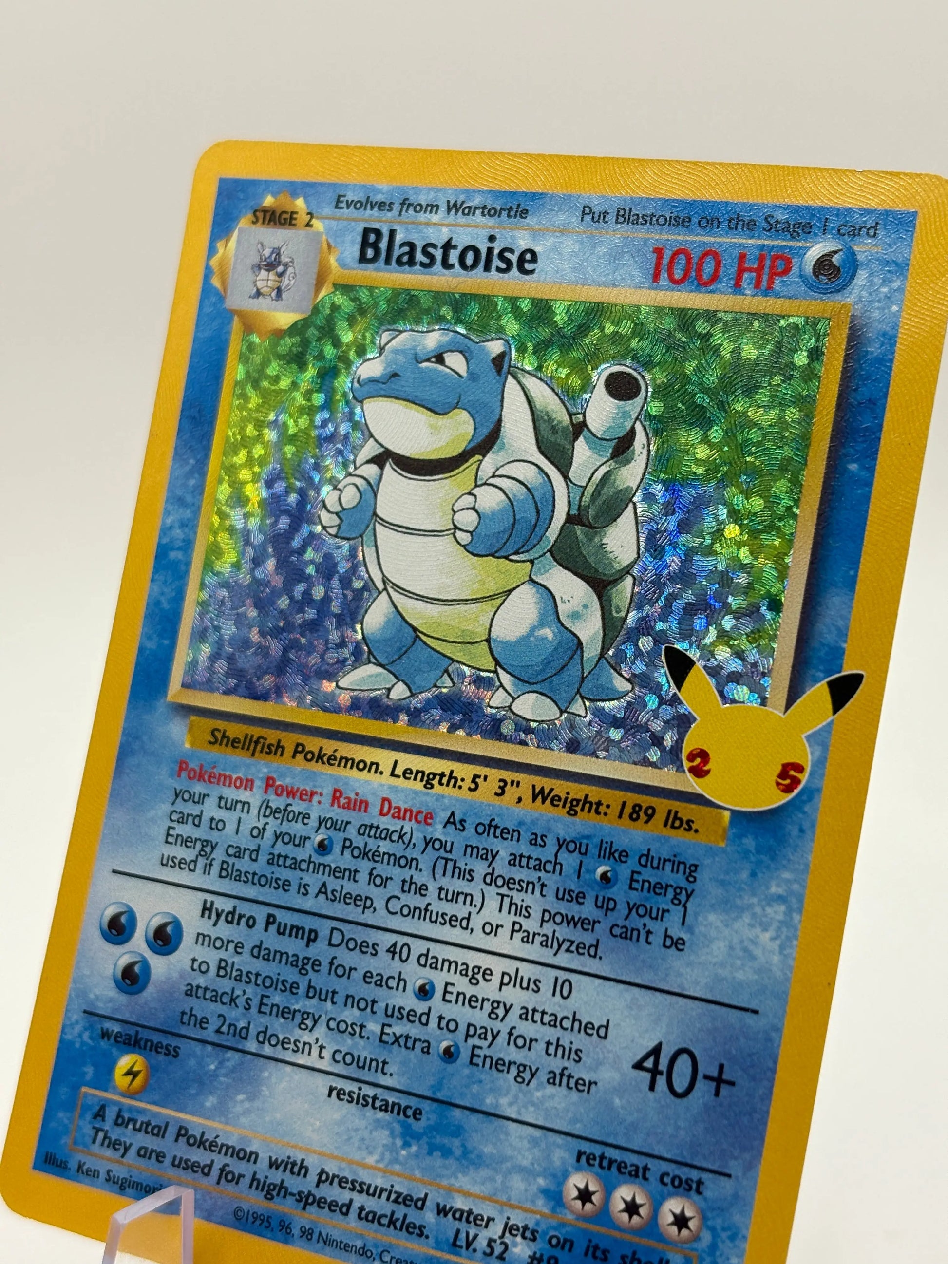 Pokemon TCG Celebrations- Blastoise 2/102 Holo Rare Classic Collection LP FRENLY BRICKS - Open 7 Days