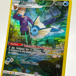 Pokemon TCG Brilliant Stars - Vaporeon TG02/TG30 NM *Bottom Heavy FRENLY BRICKS - Open 7 Days