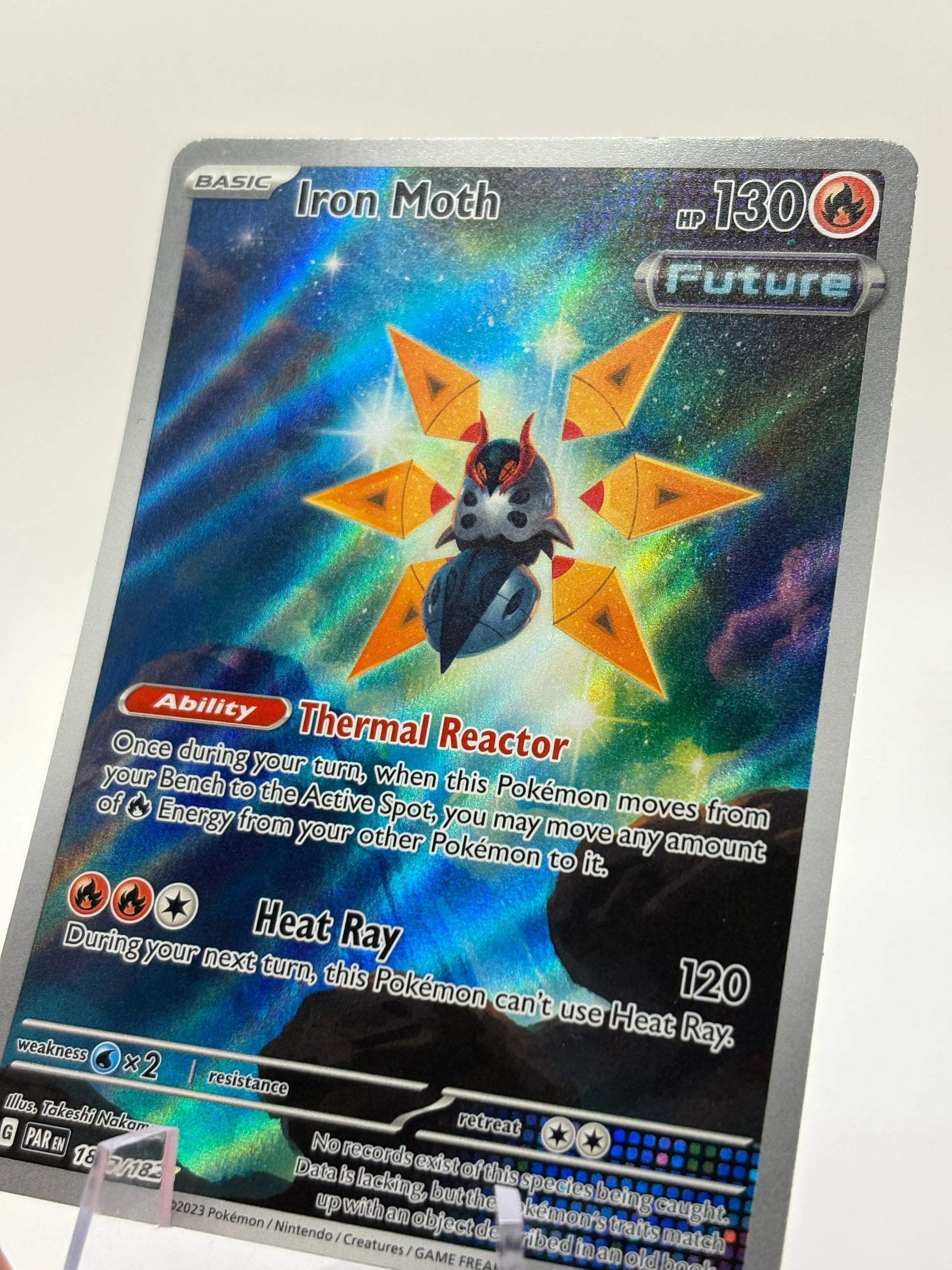 Pokemon TCG Paradox Rift - Iron Moth 187/182 Illustration Rare NM FRENLY BRICKS - Open 7 Days