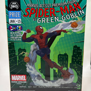 MARVEL ACT/CUT Premium Figure Spider-Man vs. Green Goblin SEGA JAPAN NEW FRENLY BRICKS - Open 7 Days