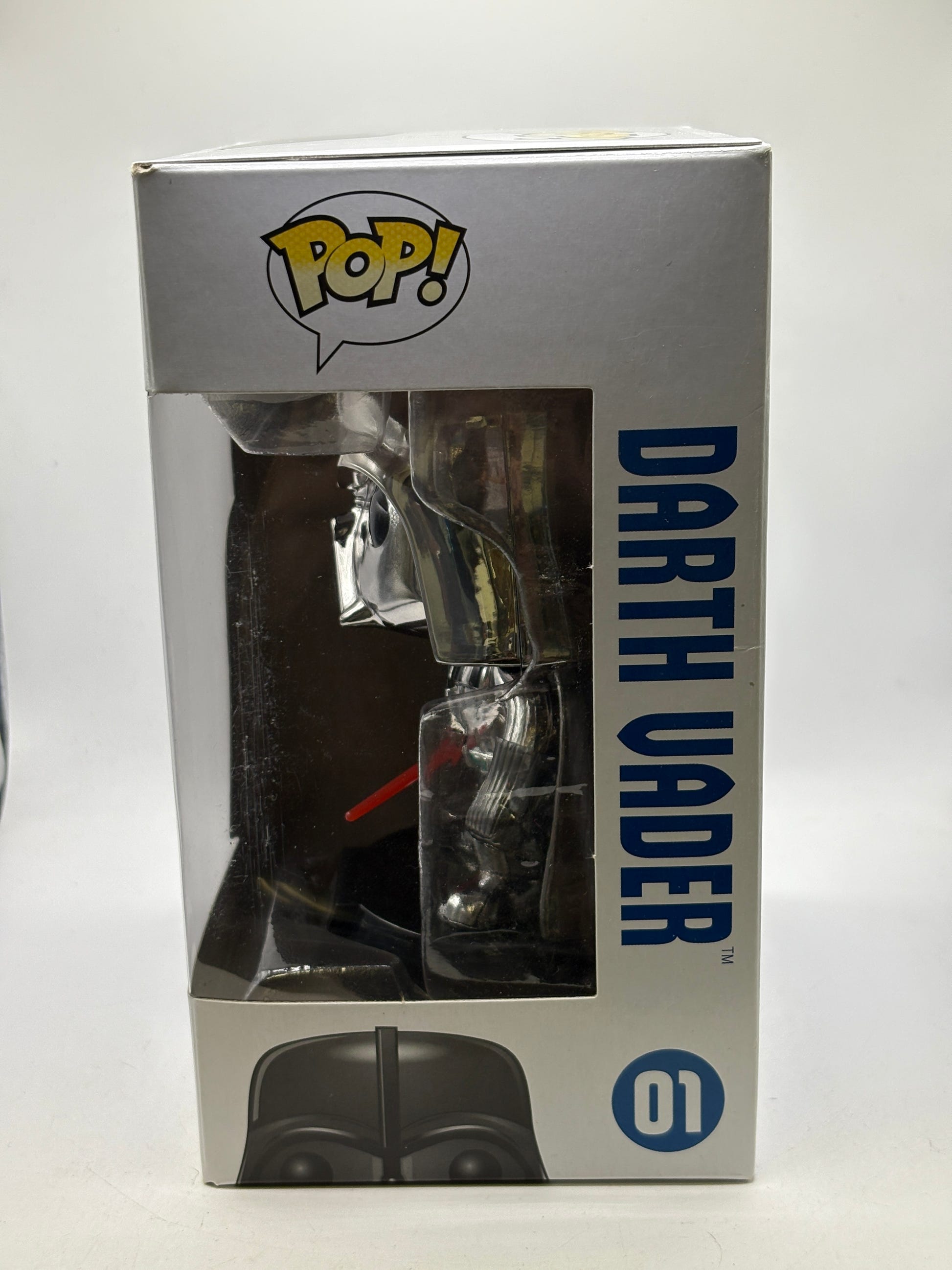Funko POP! Star Wars #01 Darth Vader Vinyl Bobble-Head Chrome image 2