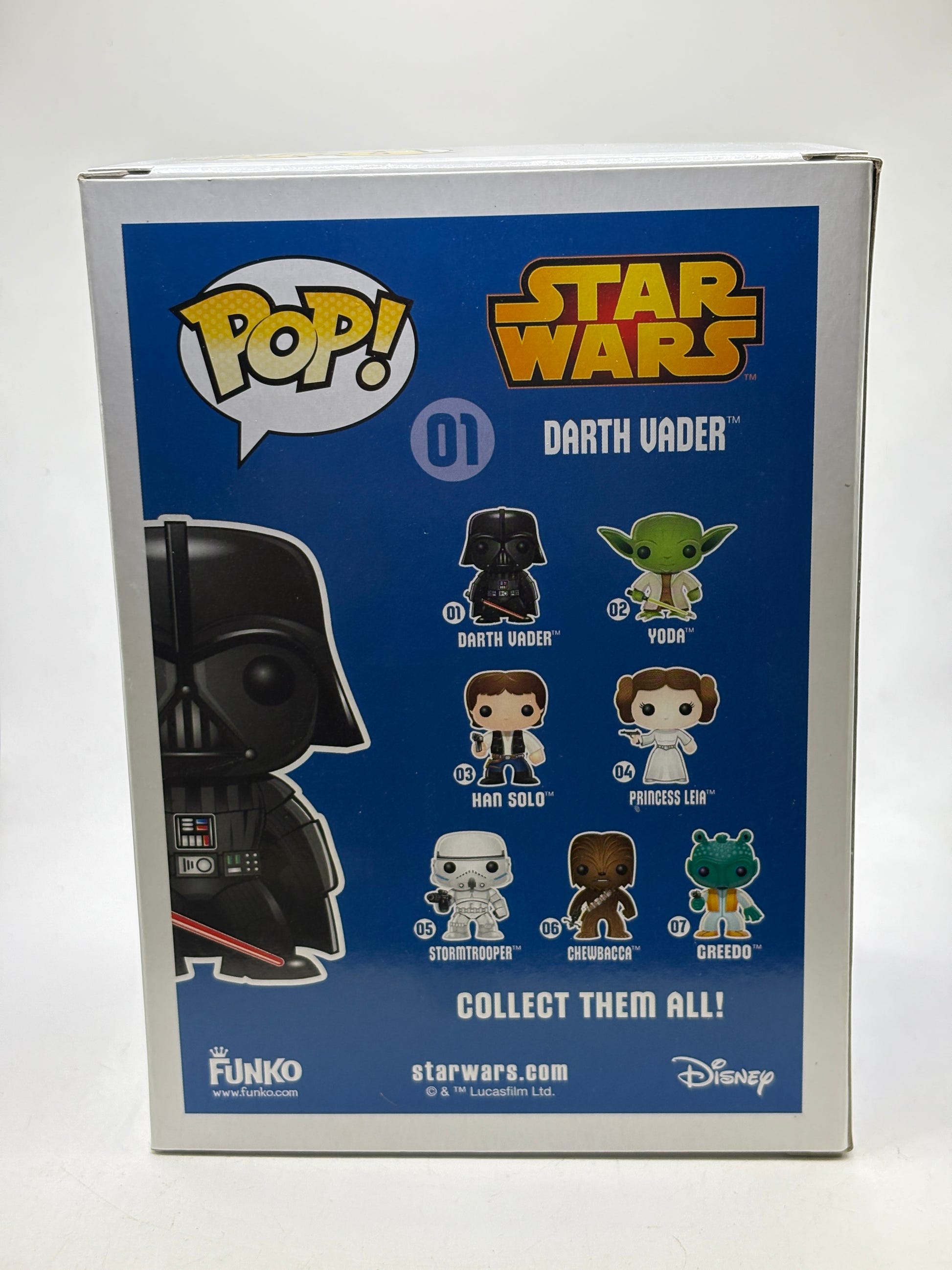 Funko POP! Star Wars #01 Darth Vader Vinyl Bobble-Head Chrome image 3
