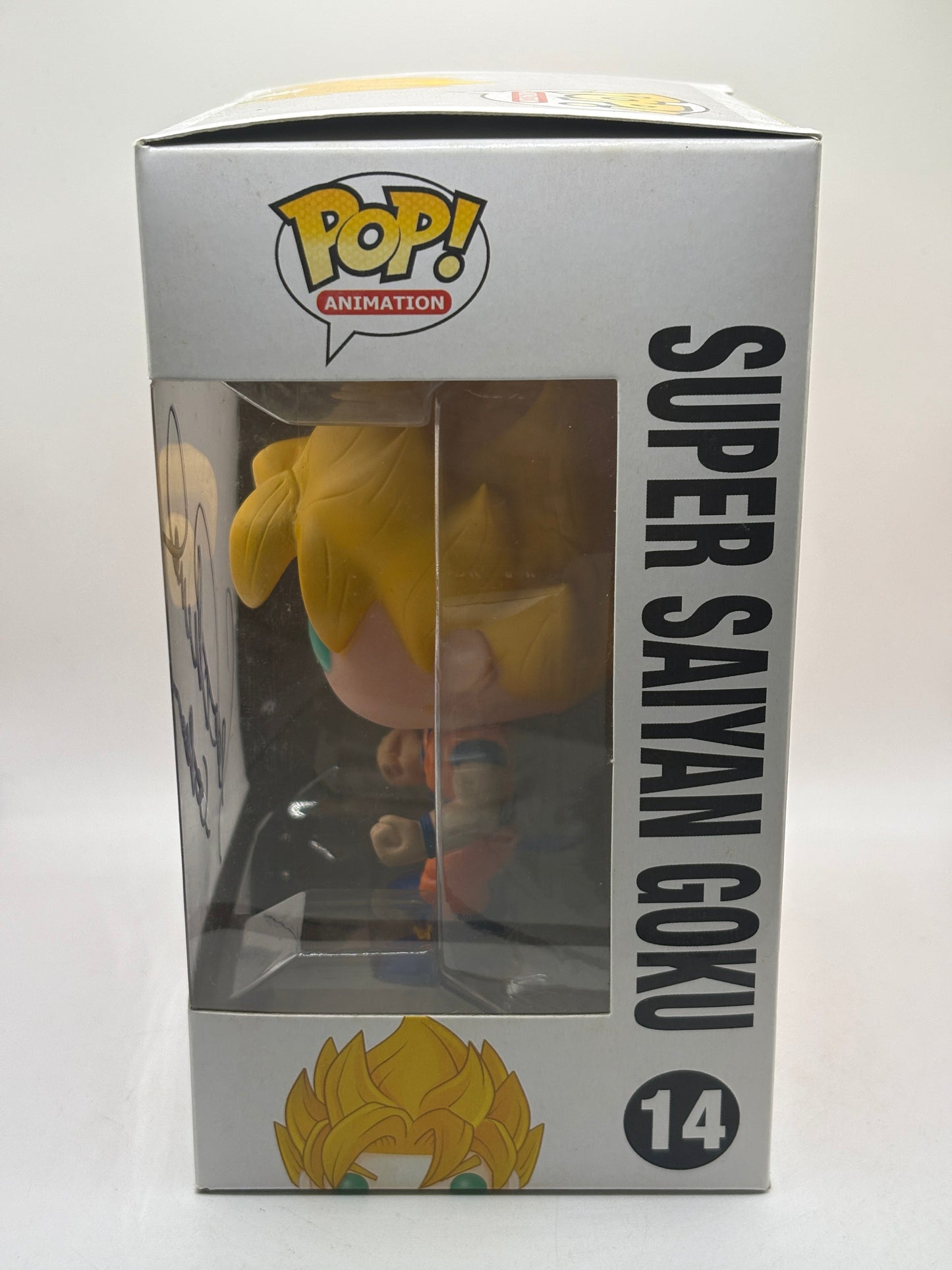 Funko POP! Animation Dragon Ball Z #14 Super Saiyan Goku Signed Sean No COA FRENLY BRICKS - Open 7 Days