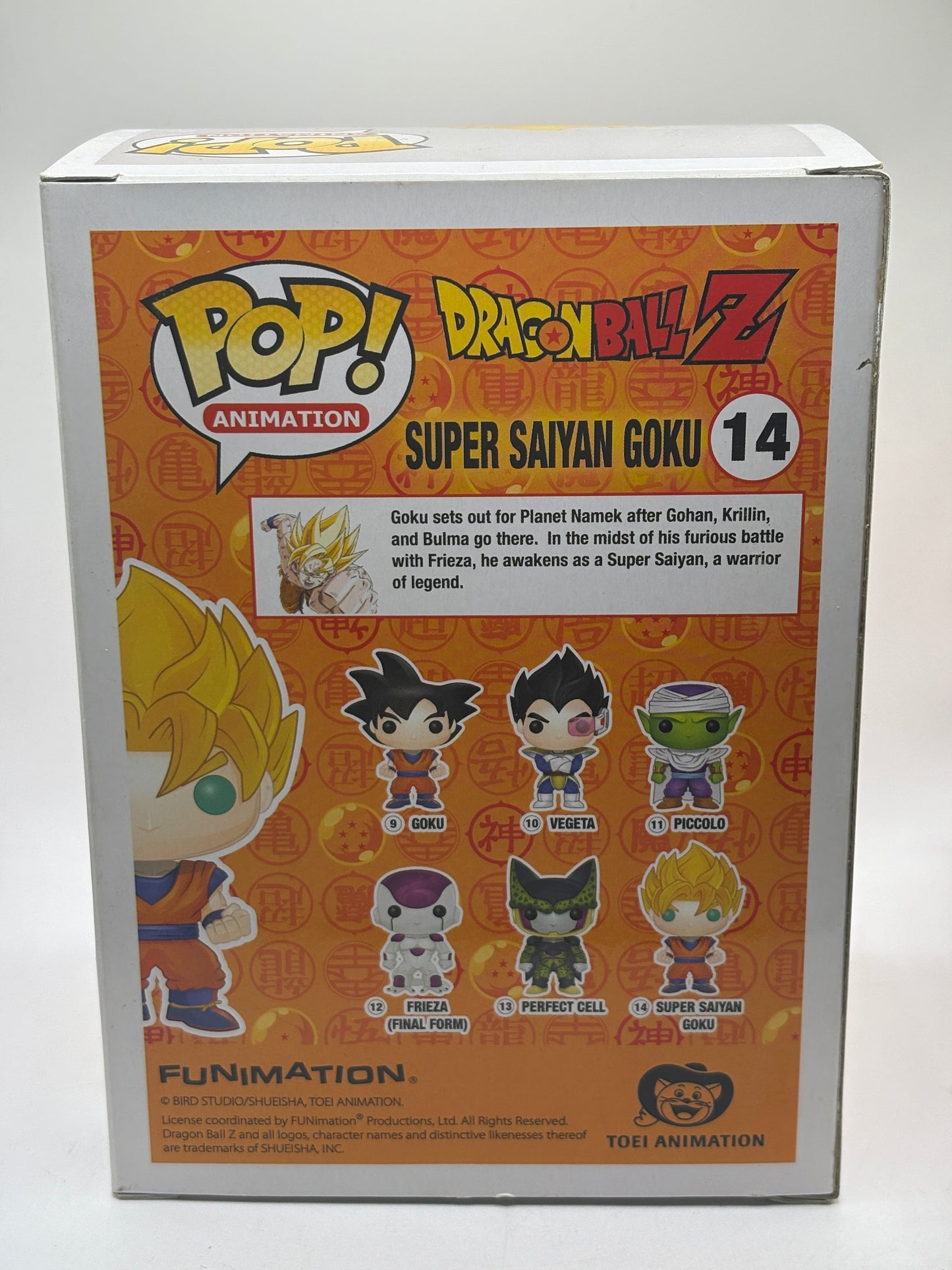 Funko POP! Animation Dragon Ball Z #14 Super Saiyan Goku Signed Sean No COA FRENLY BRICKS - Open 7 Days