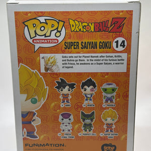 Funko POP! Animation Dragon Ball Z #14 Super Saiyan Goku Signed Sean No COA FRENLY BRICKS - Open 7 Days
