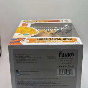 Funko POP! Animation Dragon Ball Z #14 Super Saiyan Goku Signed Sean No COA FRENLY BRICKS - Open 7 Days