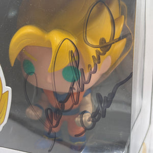 Funko POP! Animation Dragon Ball Z #14 Super Saiyan Goku Signed Sean No COA FRENLY BRICKS - Open 7 Days