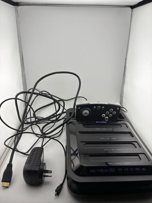 Retron 5 Hyperkin Video Game Comsole with Chords & Controller (Power Tested Turns on) FRENLY BRICKS - Open 7 Days