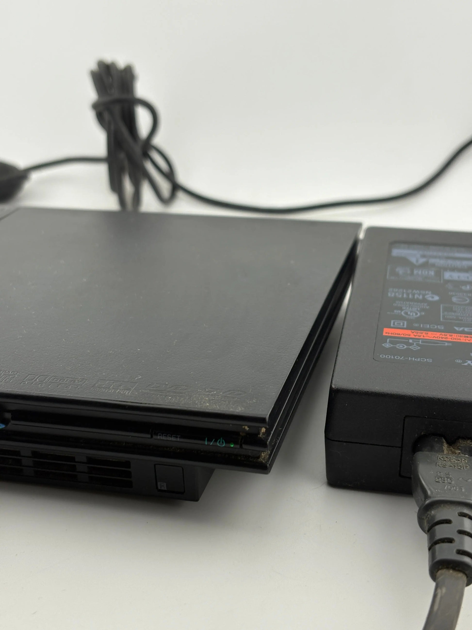 Sony Playstation 2 Slim Console with Cables & Controller (Power Tested Turning On) FRENLY BRICKS - Open 7 Days
