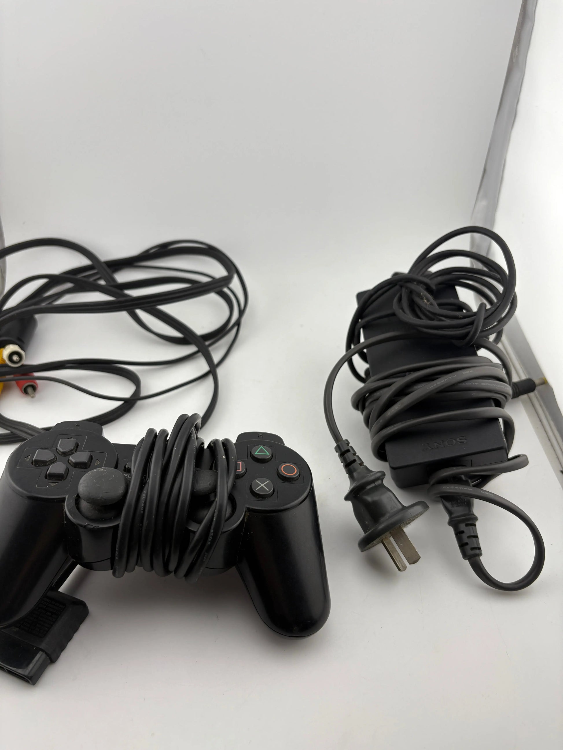 Sony Playstation 2 Slim Console with Cables & Controller (Power Tested Turning On) FRENLY BRICKS - Open 7 Days