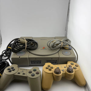 Original PlayStation One Console with 2 Controllers and Cabels (Power Tested Turns On) FRENLY BRICKS - Open 7 Days