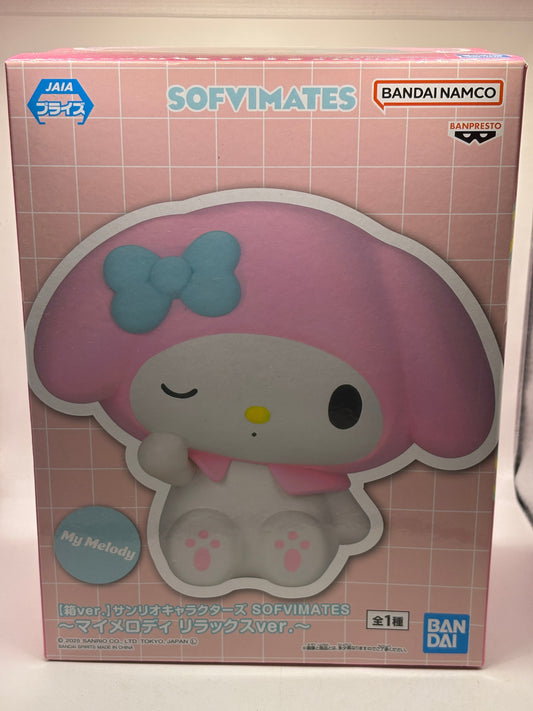 My Melody Figure SANRIO Characters SOFVIMATES Relax ver. Anime BANPRESTO Japan FRENLY BRICKS - Open 7 Days