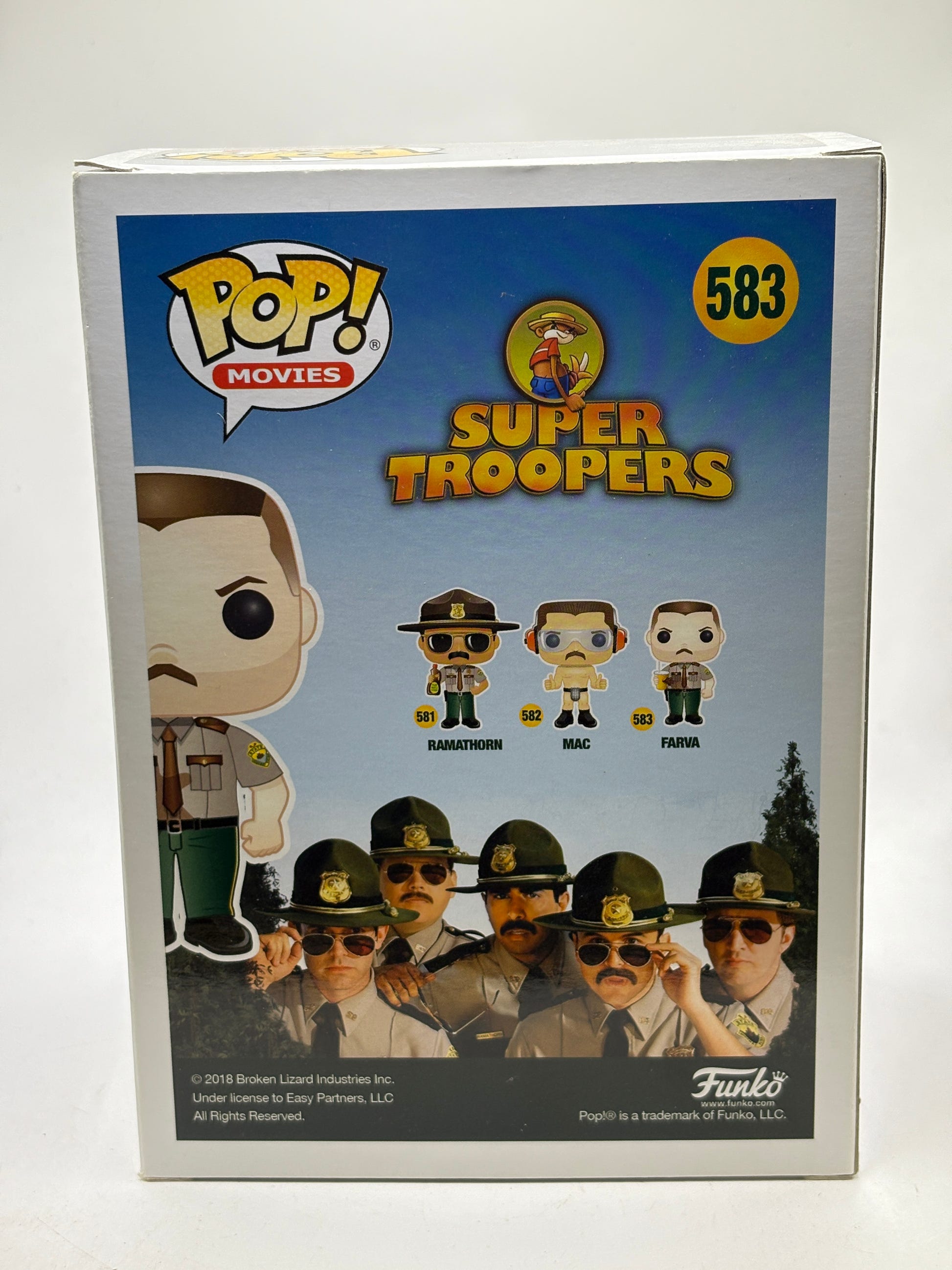 Funko POP! Movies Super Trooper #583 Farva Vinyl Figure image 3