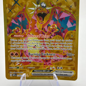 Pokemon TCG Obsidian Flame - Charizard EX 228/197 HP *creased* FRENLY BRICKS - Open 7 Days