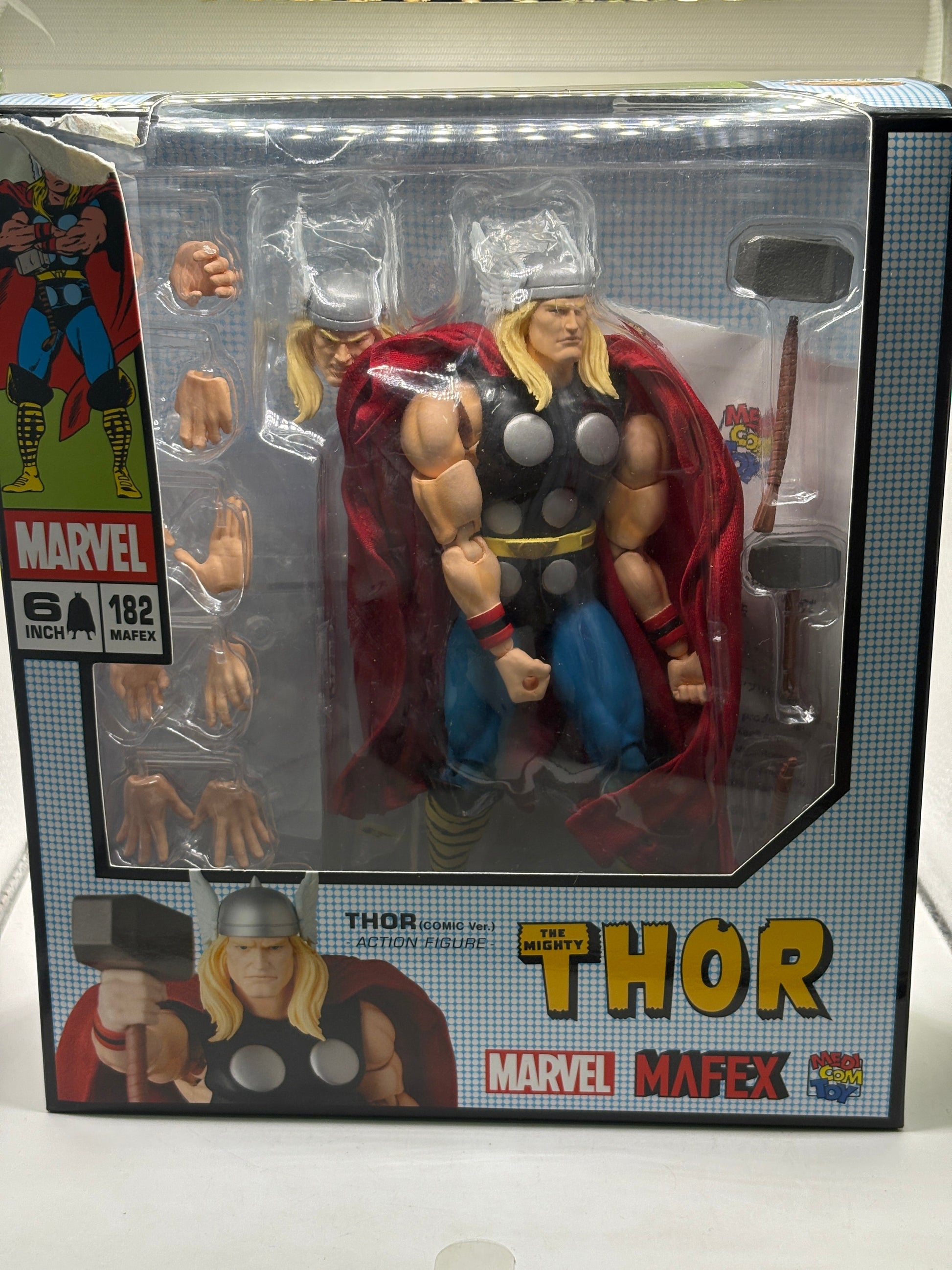 MAFEX No.182 THOR Comic Ver. Medicom Toy Action Figure Box Damage* FRENLY BRICKS - Open 7 Days