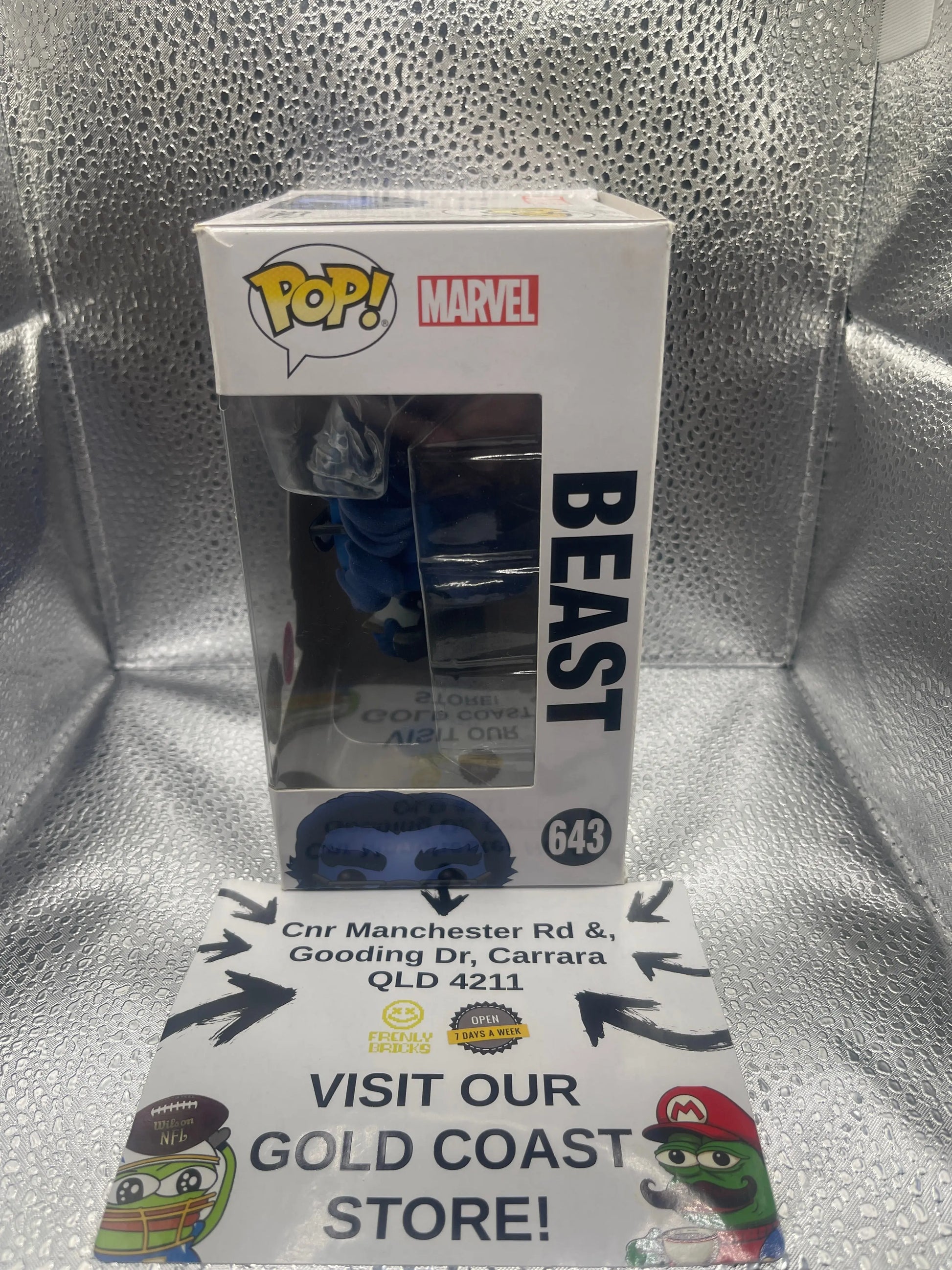 Funko POP Marvel - #643 Beast (Flocked) - Special Edition FRENLY BRICKS - Open 7 Days