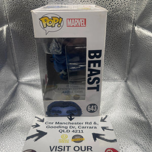 Funko POP Marvel - #643 Beast (Flocked) - Special Edition FRENLY BRICKS - Open 7 Days