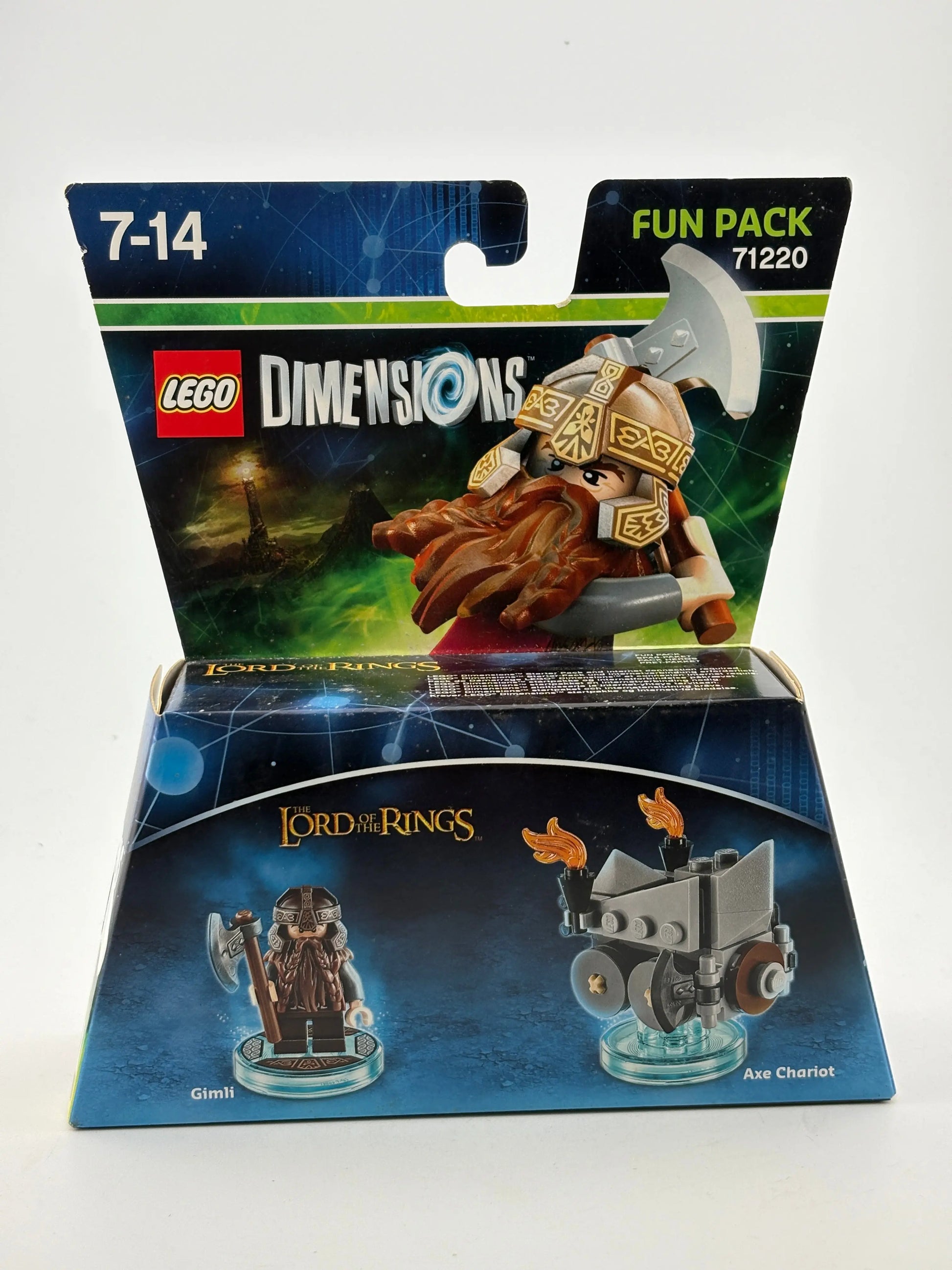 Lego Dimensions Fun Pack 71220 Lord of the Rings Gimli & Axe Chariot New Sealed FRENLY BRICKS - Open 7 Days