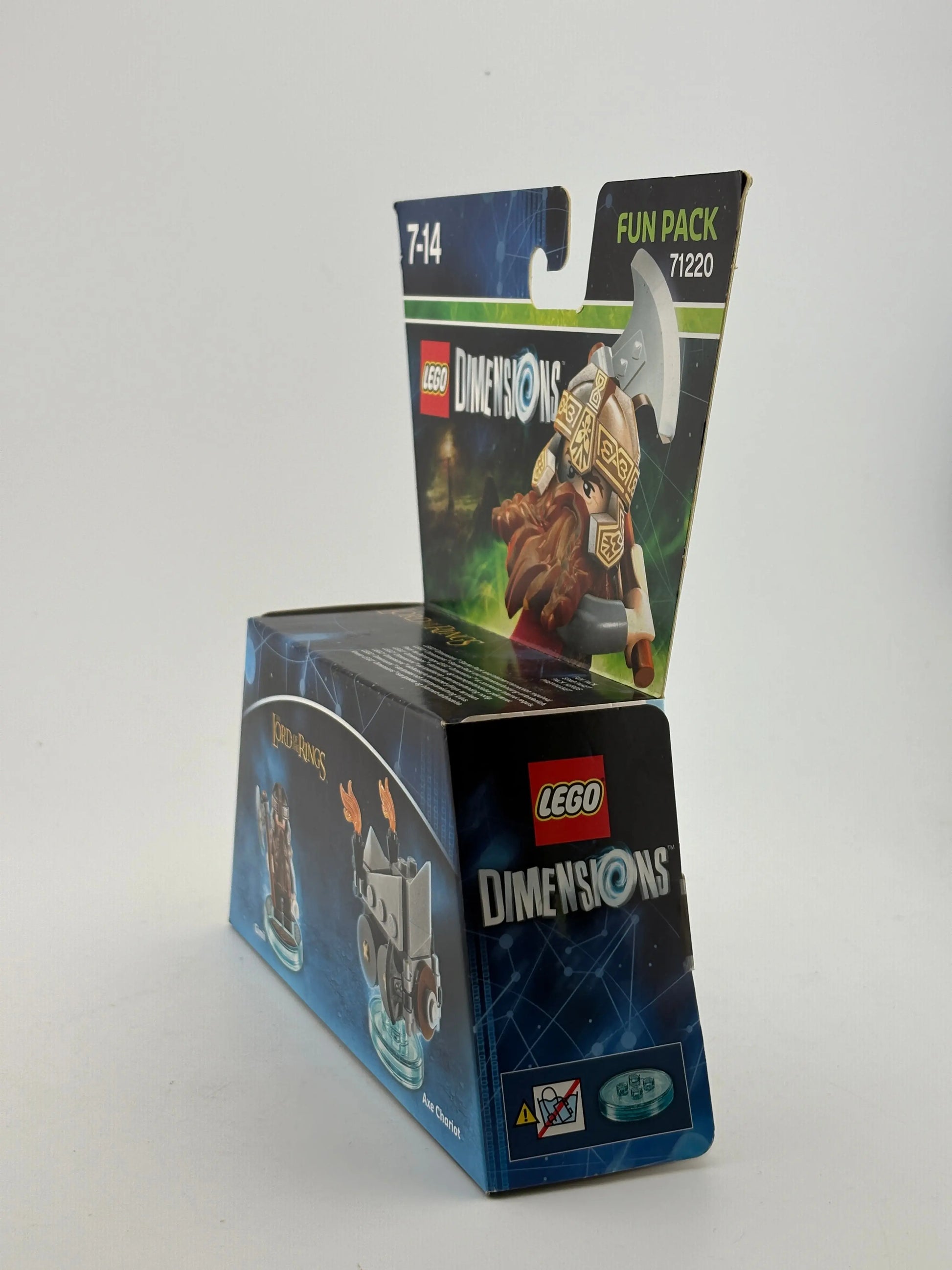 Lego Dimensions Fun Pack 71220 Lord of the Rings Gimli & Axe Chariot New Sealed FRENLY BRICKS - Open 7 Days