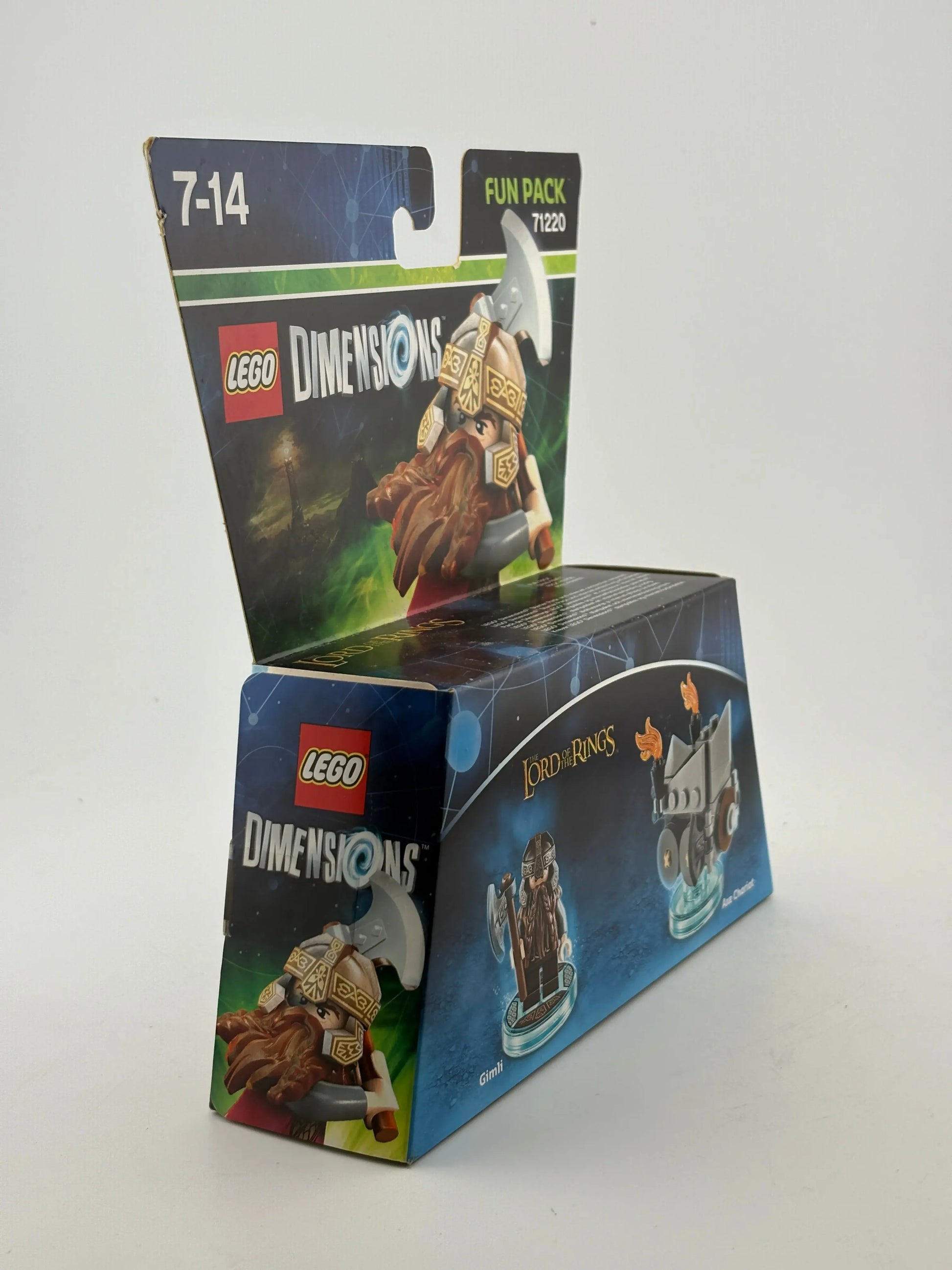 Lego Dimensions Fun Pack 71220 Lord of the Rings Gimli & Axe Chariot New Sealed FRENLY BRICKS - Open 7 Days