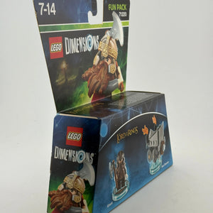 Lego Dimensions Fun Pack 71220 Lord of the Rings Gimli & Axe Chariot New Sealed FRENLY BRICKS - Open 7 Days