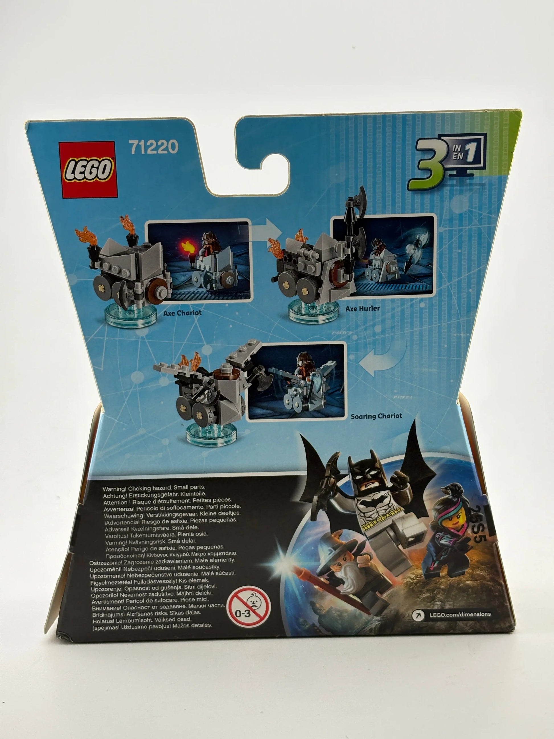 Lego Dimensions Fun Pack 71220 Lord of the Rings Gimli & Axe Chariot New Sealed FRENLY BRICKS - Open 7 Days
