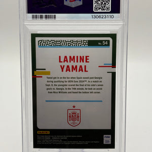 2023-24 Panini Donruss FIFA Lamine Yamal RC PSA 9 Mint Rookie #54 Spain FRENLY BRICKS - Open 7 Days