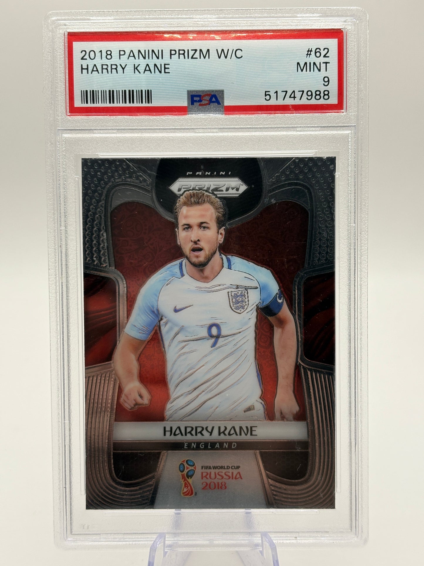 2018 Panini Prizm World Cup Harry Kane #62 PSA 9 MINT FRENLY BRICKS - Open 7 Days