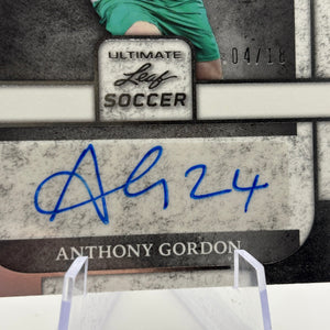 2022 Leaf Ultimate Soccer Anthony Gordon Rookie RC Auto #/18 FRENLY BRICKS - Open 7 Days