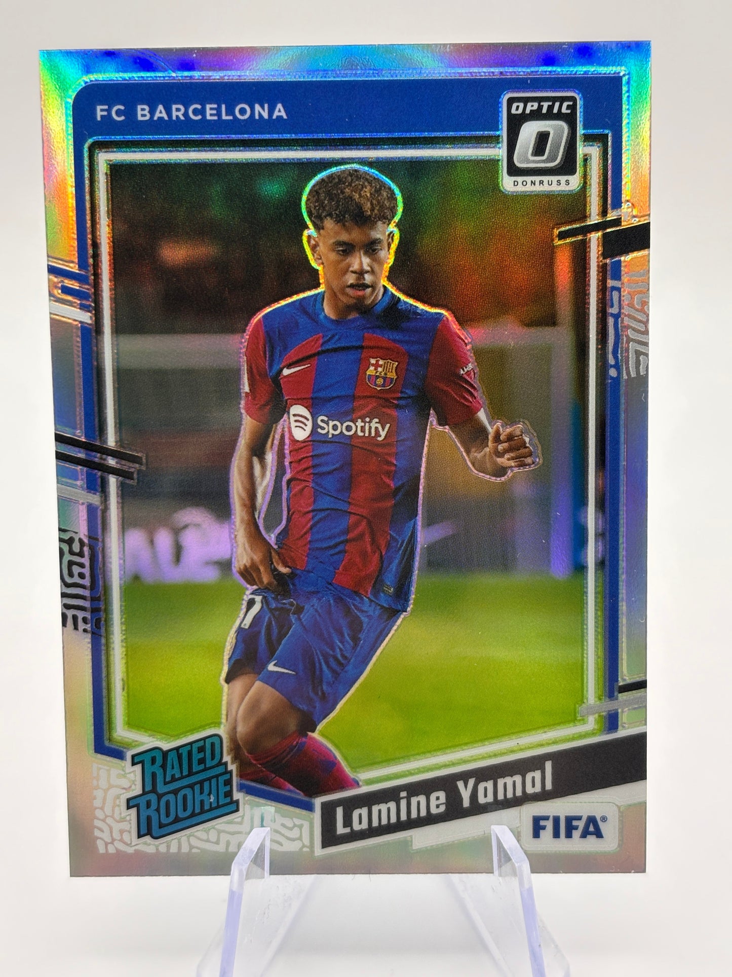 2023-24 Panini Donruss FIFA Optic Rated Rookie Lamine Yamal #177 Holo Prizm FRENLY BRICKS - Open 7 Days
