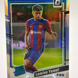 2023-24 Panini Donruss FIFA Optic Rated Rookie Lamine Yamal #177 Holo Prizm FRENLY BRICKS - Open 7 Days