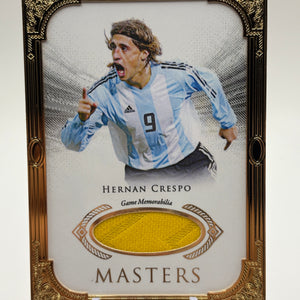 2023 Futera Unique Masters #MTG10 Hernan Crespo Patch 11/12 FRENLY BRICKS - Open 7 Days